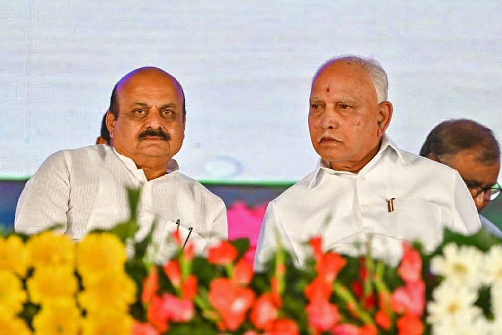 Representational image | File photo of Karnataka Chief Minister Basavaraj Bommai and senior BJP leader B.S. Yediyurappa | ANI