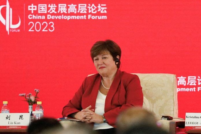 International Monetary Fund (IMF) Managing Director Kristalina Georgieva attends the China Development Forum 2023, in Beijing, China, 26 March, 2023 | Reuters/Jing Xu