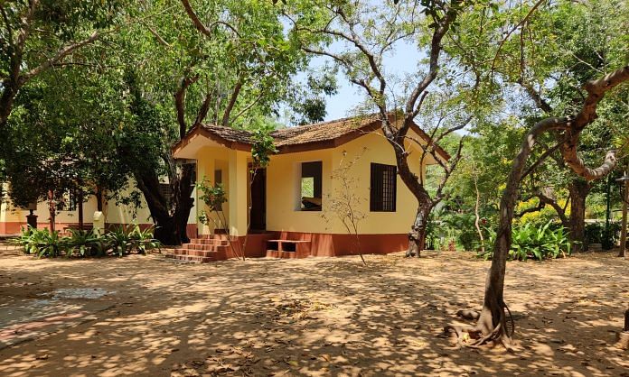 A cottage in Rukmini Devi College for Fine Arts where Bharatnatyam classes are held | Photo: Shubhangi Misra/ThePrint