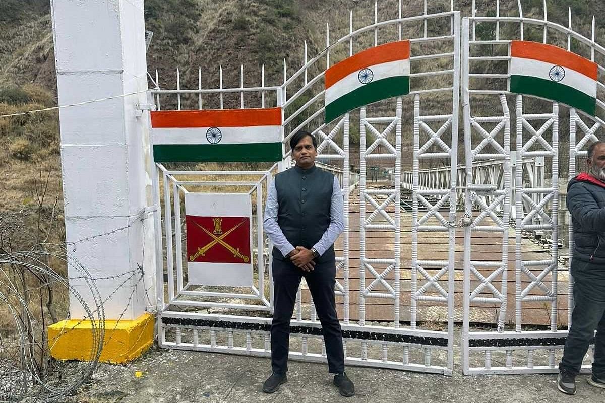 Kiran Patel during one of his visits to J&K | By special arrangement