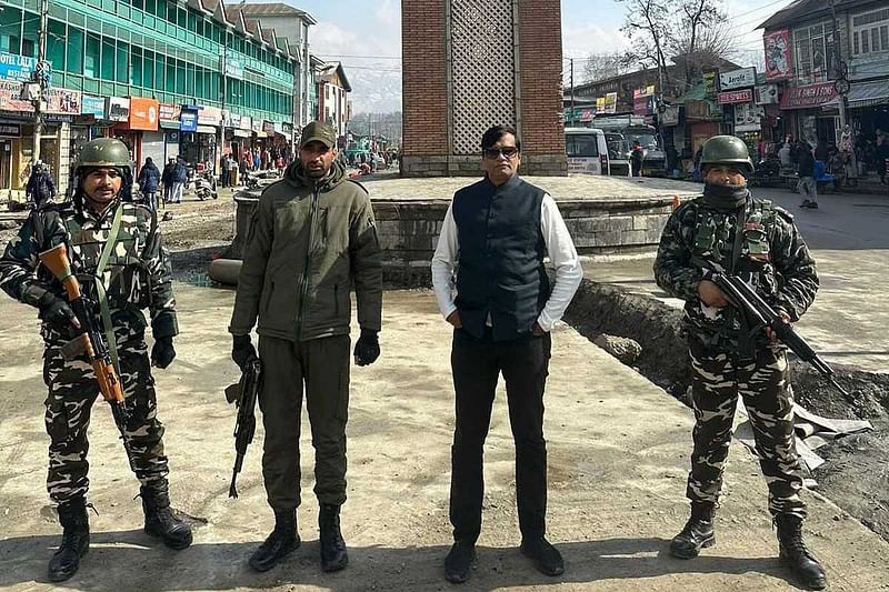 Kiran Patel at Lal Chowk in Srinagar | By special arrangement