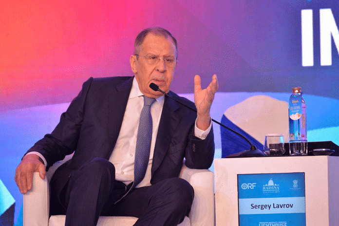 Russian foreign minister Sergey Lavrov also said Moscow’s energy policy will be oriented towards more 'reliable, credible' partners such as India and China | Twitter | @raisinadialogue