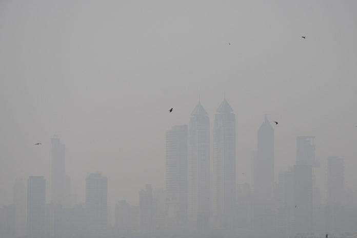 File photo of Mumbai's high-rise buildings amid air pollution | ANI
