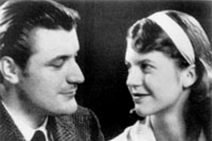 Sylvia Plath with husband Ted Hughes | Flickr