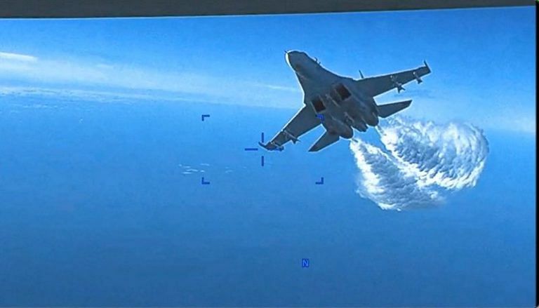Pentagon releases de-classified video showing US drone crashing in Black Sea