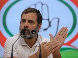 Rahul Gandhi during a press conference at the Congress office in New Delhi on 25 March 2023 | Suraj Singh Bisht | ThePrint