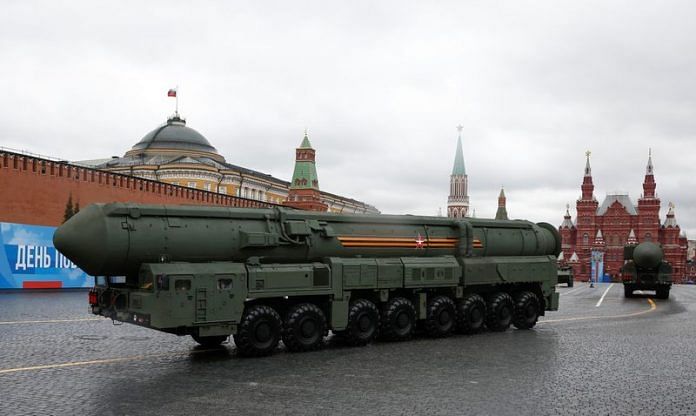 Russian Yars intercontinental ballistic missile systems drive along Red Square during a military parade on Victory Day in central Moscow, Russia | File Photo: Reuters
