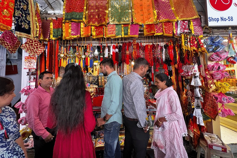 Shops outside the Ambaji Temple | Photo: Soniya Agrawal | ThePrint
