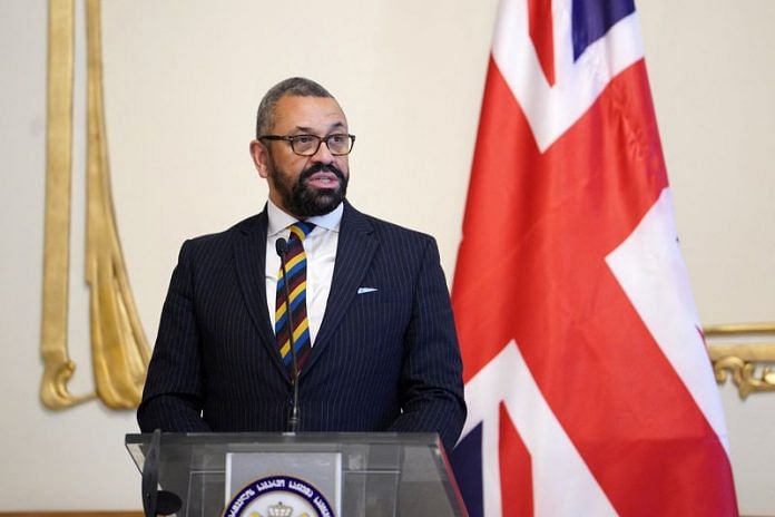 British Foreign Secretary James Cleverly | Photo: Reuters