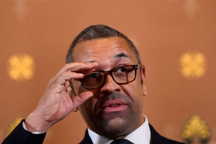British Foreign Secretary James Cleverly | File PHoto: Reuters