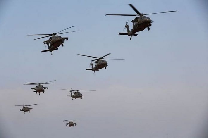Representative image of U.S. Army Black Hawk helicopters | Reuters