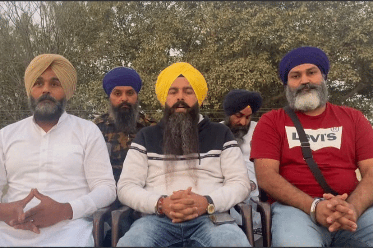 (From left to right) Baljinder Singh, Gurmeet Singh Bukkanwala and Jagmohan Singh Jagga are associates of Amritpal Singh | Pic courtesy: Facebook