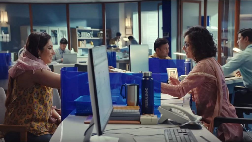 A still from the Federal Bank ad | YouTube screenshot