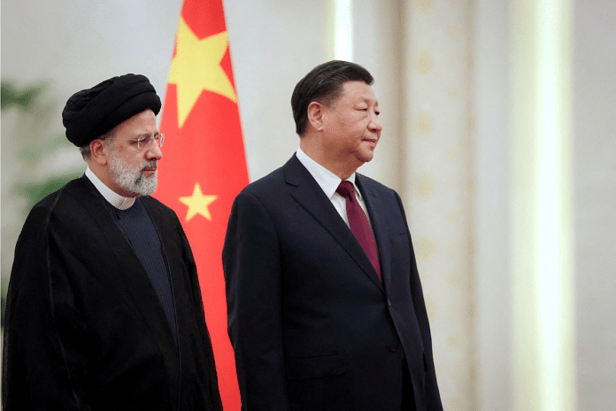 ranian President Ebrahim Raisi stands next to Chinese President Xi Jinping during a welcoming ceremony in Beijing, China, 14 Febraury, 2023. Iran's President Website/WANA (West Asia News Agency)/Handout via Reuters ranian President Ebrahim Raisi stands next to Chinese President Xi Jinping during a welcoming ceremony in Beijing, China, 14 Febraury, 2023. Iran's President Website/WANA (West Asia News Agency)/Handout via Reuters