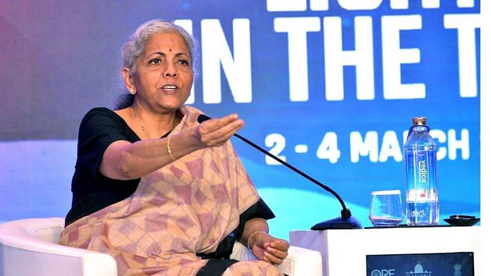 Union Finance Minister Nirmala Sitharaman speaks at the Raisina Dialogue 2023, in New Delhi on Saturday | ANI