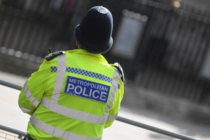 File photo of a Metropolitan Police officer standing on duty in Westminster, London, Britain, 1 October, 2021 | Reuters