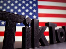 File photo of a 3D printed Tik Tok logo seen in front of US flag in this illustration taken 6 October, 2020 | Reuters