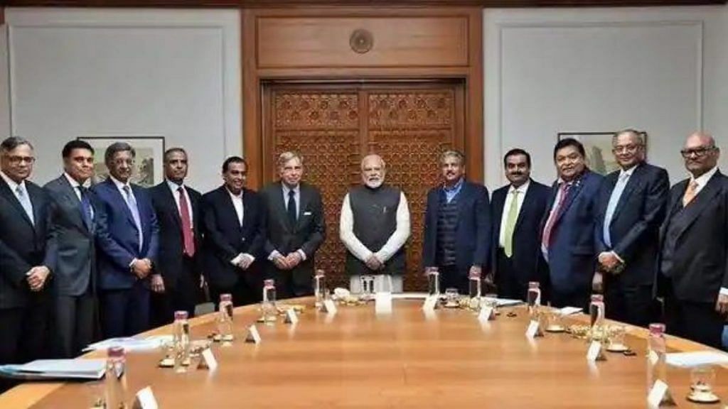 PM Modi with industrialists | ANI
