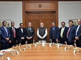 PM Modi with industrialists | ANI
