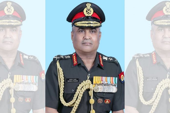 File photo of Army chief General Manoj Pande | Courtesy: indianarmy.nic.in