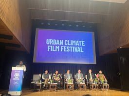 Naim Keruwala delivering opening remarks at ‘Urban Climate Film Festival' on 24 March | Monami Gogoi | ThePrint