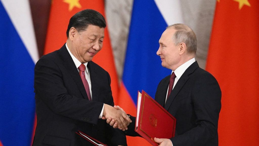 Russian President Vladimir Putin & Chinese President Xi Jinping at Kremlin in Moscow | Reuters