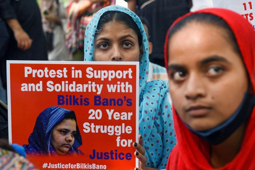 Protest at Jantar Mantar against the remission of convicts in Bilkis Bano case by Gurajat government | ANI file photo