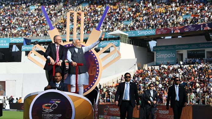 Prime Minister Narendra Modi with his Australian counterpart Anthony Albanese on 9 March 2023