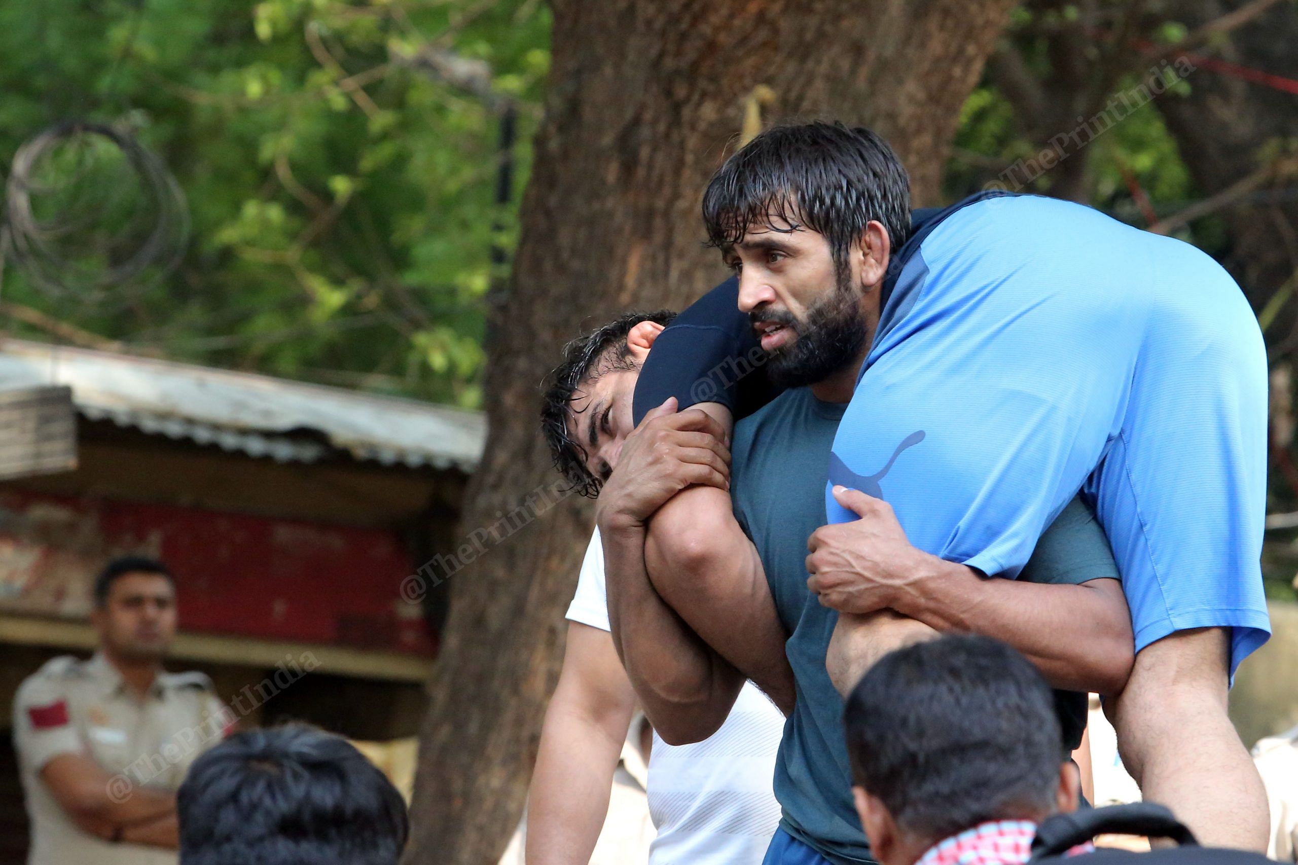 Bajrang Punia during training | Praveen Jain | ThePrint