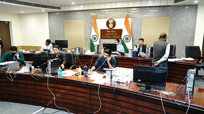 Representational photo of the Ministry of External Affairs (MEA) control room | ANI