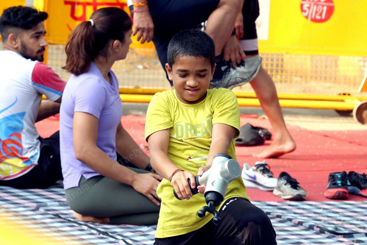 Rajbir aka 'chhota pehalwan' joining wrestlers at Jantar Mantar | Praveen Jain | ThePrint