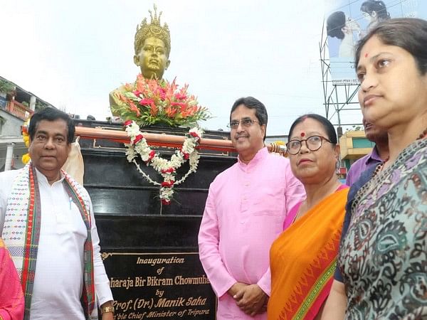 Tripura: CM Manik Saha unveils statue of Maharaja Bir Bikram in Agartala