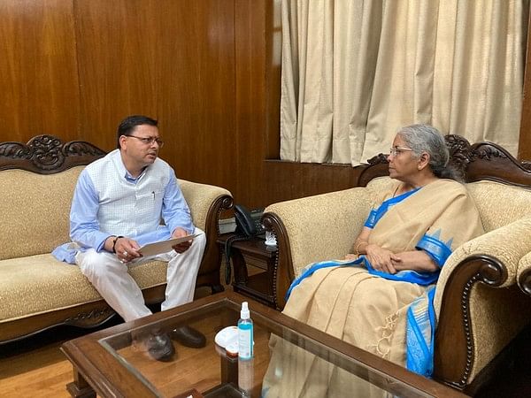 Uttarakhand CM Dhami meets Nirmala Sitharaman; seeks financial assistance for Saung Dam drinking water project
