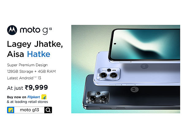 moto g13, the all-rounder with 128GB Storage, goes on sale today from 12pm on Flipkart