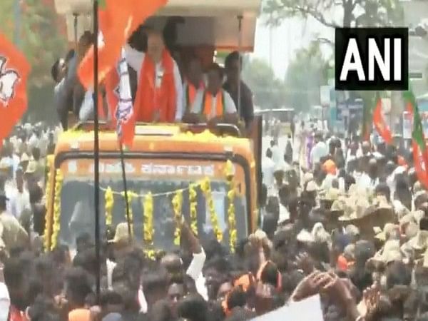Karnataka Assembly elections: Amit Shah holds roadshow in Gundlupete