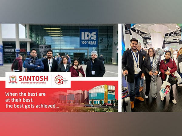Santosh University awards top students fully sponsored study tour to IDS KOLN 2023, encouraging academic excellence in dental industry