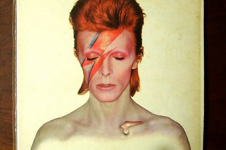 When iconic singer David Bowie was ‘airbrushed into androgyny’ on cover of his ‘Aladdin Sane’ album 50 yrs ago