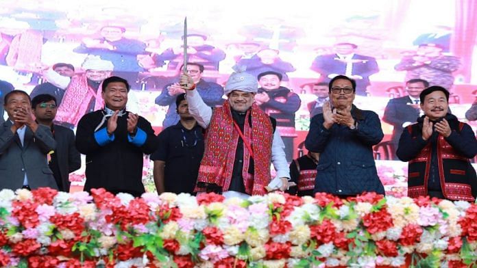 Home Minister Amit Shah at the launch of the Vibrant Villages Programme at Arunachal's Kibithoo | Credit: Twitter/@AmitShah
