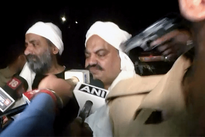 Gangster Atiq Ahmed and his brother Ashraf minutes before they were killed | ANI