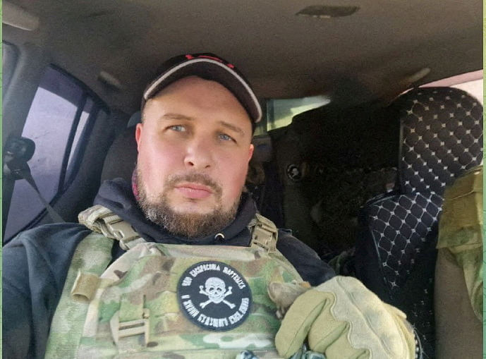 A well-known Russian military blogger, Vladlen Tatarsky, is seen in this undated social media picture | Telegram@Vladlentatarskybooks/via Reuters