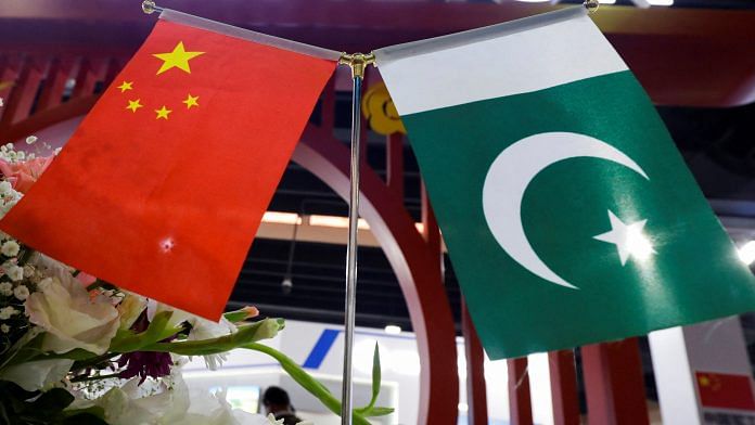 Representational image | Flags of Pakistan and China | Photo: Reuters