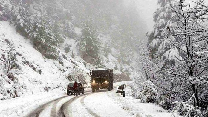 Representational image of truck driving through inclement weather | PTI