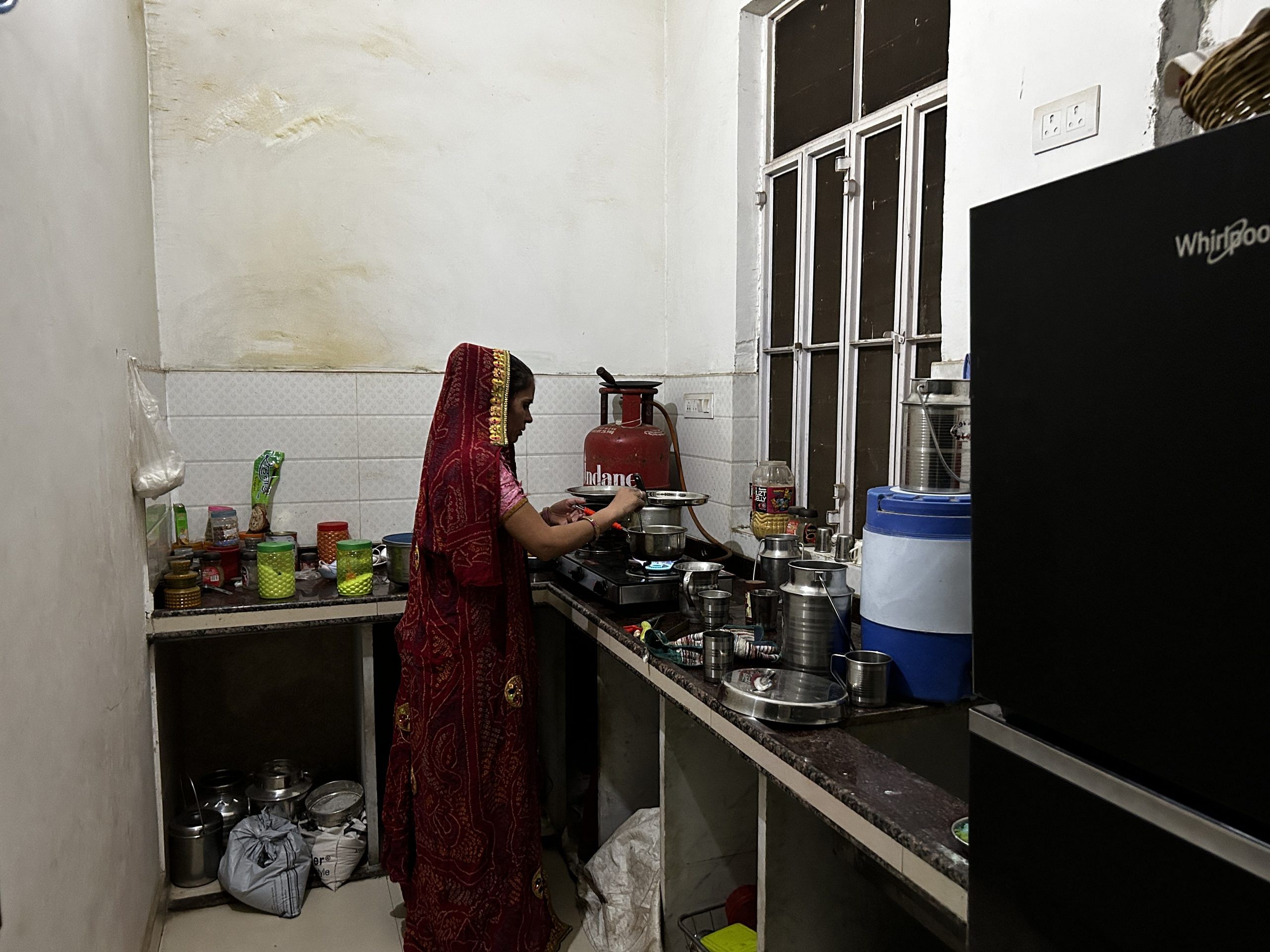 Manju Jat in her rented house at the outskirts of Jaipur | Jyoti Yadav, ThePrint
