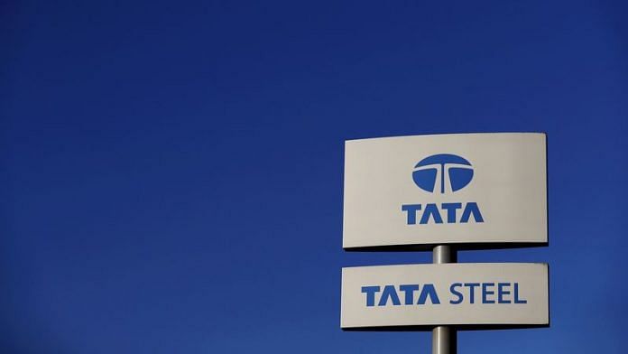 A company logo is seen outside the Tata steelworks near Rotherham in Britain | File Photo: Reuters