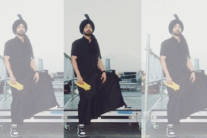 Diljit Dosanjh poses in his Coachella outfit | Instagram/@diljitdosanjh