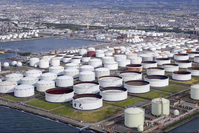 An aerial view shows an oil factory of Idemitsu Kosan Co. in Ichihara, east of Tokyo, Japan | File Photo: Reuters