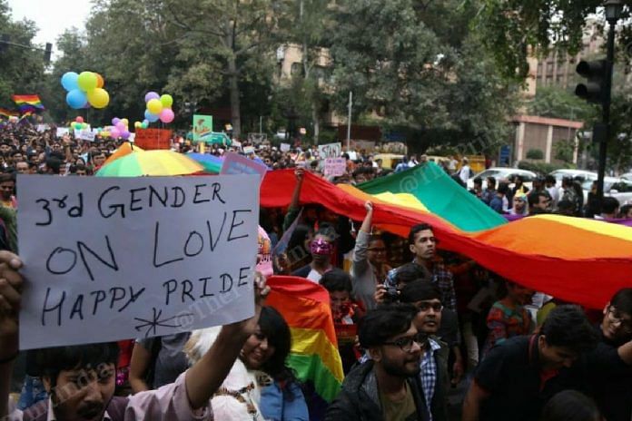 Representative photo of a pride march | Manisha Mondal | ThePrint