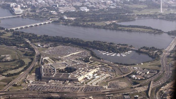 An aerial view of the Pentagon (lower left), Potomac River (C) and Washington Monument in Washington | File Photo: Reuters