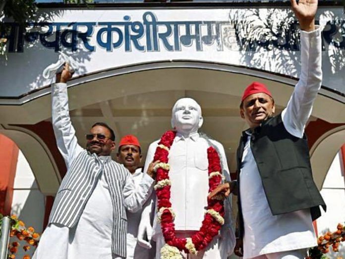 At an event in Rae Bareli, Yadav invoked a former alliance between the Dalit icon and his father Mulayam. At the same time, he accused the present-day BSP of  ‘indirectly helping BJP’.