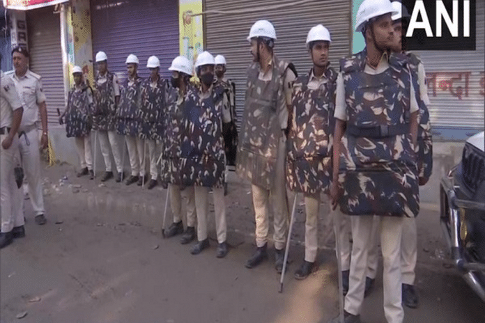 Security personnel deployed in Nalanda | ANI